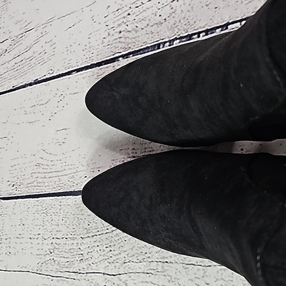 NWB Wild Pair Bravy Microsuede Over The Knee Boots Black size 6 - Picture 8 of 9